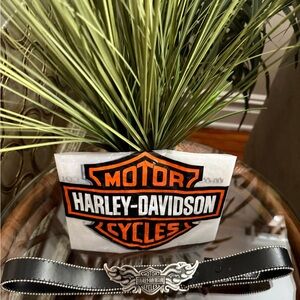 Harley-Davidson Black & Silver Winged Belt